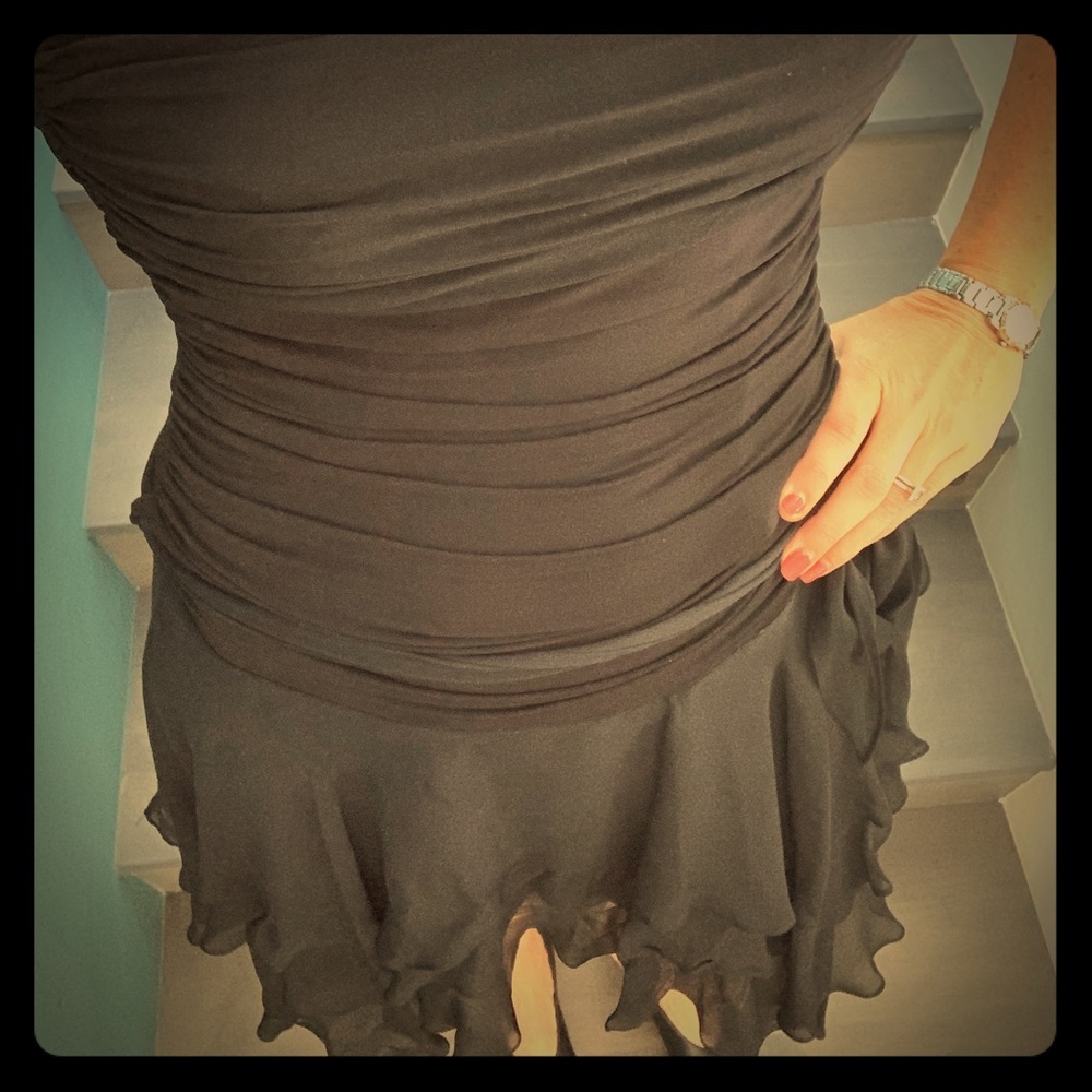 BCBG Maxazria Strapless Black Dress